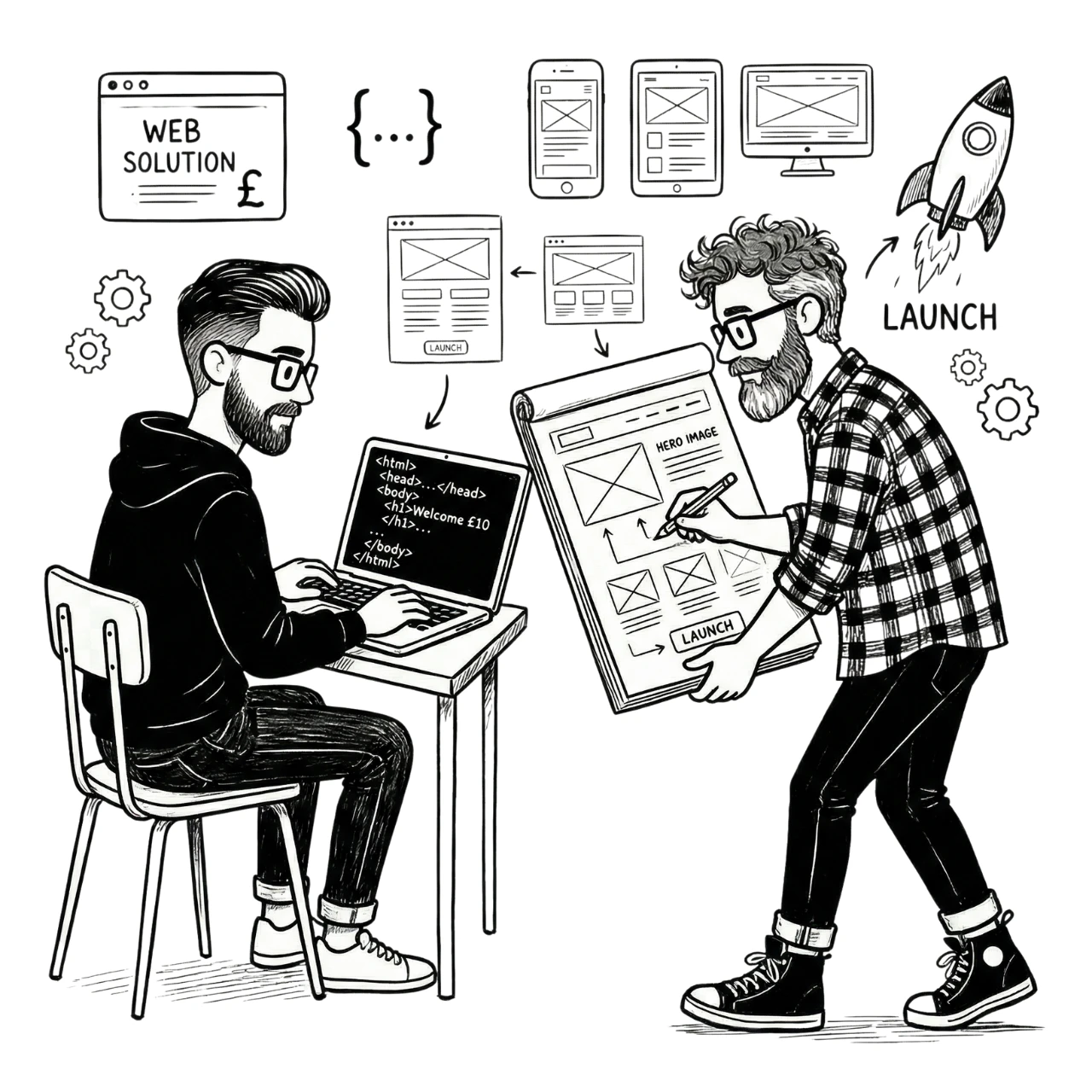 Design process illustration